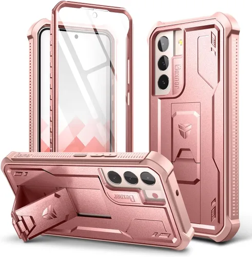 Vista 10 de Dexnor Funda para Samsung Galaxy S22 Plus, [Protector de Pantalla Integrado y Soporte] Protección de Grado Militar de Servicio Pesado a Prueba