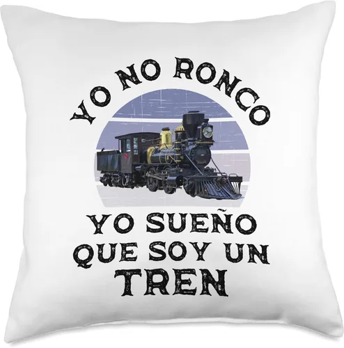 Vista 5 de Ropa Para Amantes Del Tren para Adultos y Niños Yo No Ronco Sueño Que Soy Un para Amantes del Tren - Almohada (16 x 16 pulgadas), multicolor