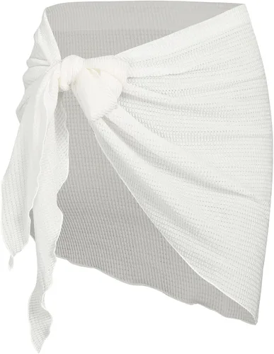 Vista 61 de ZAFUL - Pareo de mujer, pareo de playa, pareo transparente para bikini, pareo de gasa para traje de baño 0- Café