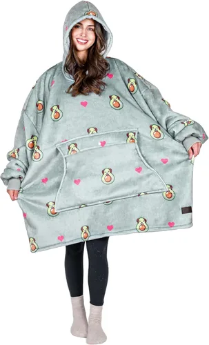 Vista 23 de Tirrinia - Sudadera con capucha de gran tamaño, manta de sherpa cómoda, reversible, gigante, para adultos, hombres, mujeres, adolescentes, esposa
