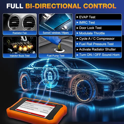 Vista 4 de 2025 LAUNCH Creader Elite V2.0 compatible con herramienta de escaneo bidireccional GM, escáner de diagnóstico de sistema completo con todas