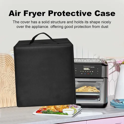 Vista 4 de Funda para freidora de aire para horno tostador para freidora de aire CHEFMAN 10QT/12QT Cubiertas protectoras de nailon resistentes al calor