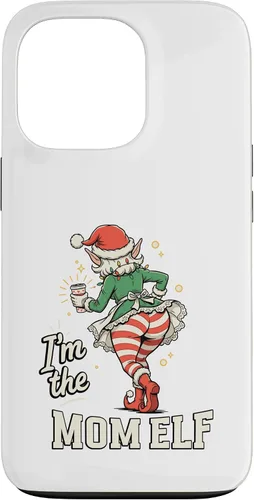 Vista 10 de I'm The Mom Elf Funny Matching Family Christmas Group Case for iPhone 16