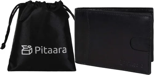 Vista 7 de Cuero genuino delgado hecho a mano minimalista bolsillo frontal bifold cartera con bloqueo RFID para hombres