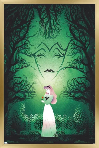Vista 14 de Trends International Disney Princess - Póster de pared de La Bella Durmiente - Good vs Evil de 14.725 x 22.375 pulgadas, versión enmarcada de madera