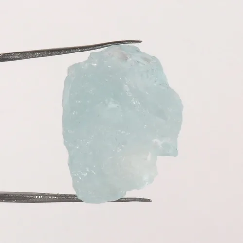 Vista 2 de GEMHUB Aguamarina azul cielo crudo raro aproximadamente 30.60 Ct sin cortar Aguamarina áspera Natural Crudo Curación Cristal Gema suelta, Gema