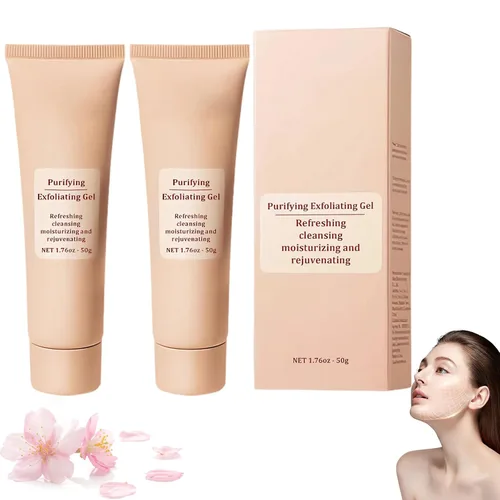 Vista 7 de Gel exfoliante purificador, limpiador facial y exfoliante de limpieza profunda para rostro y cuerpo, hidratante limpia la piel y limpia la suciedad