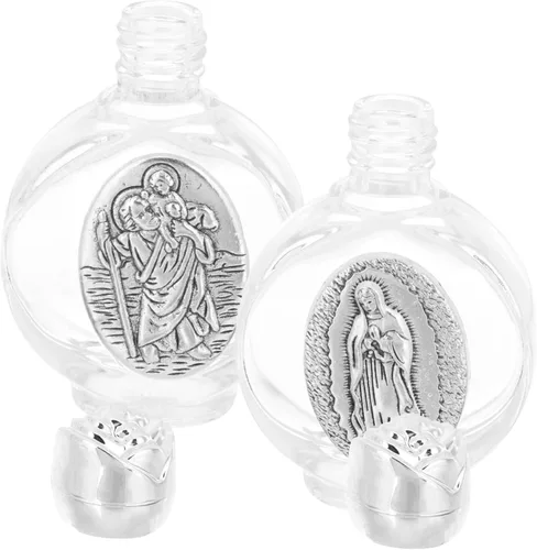 Vista 6 de ABOOFAN 6 unidades para aceite Jesús cristiano oro Pascua aceites tonos decoraciones contenedor agua esencial vidrio festival recargable bautismo