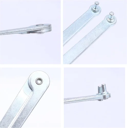 Vista 2 de Llave de amoladora angular de alta resistencia, universal de acero al carbono reforzado de alta resistencia, llave de pasador ajustable de 0.157 in