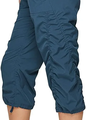 Vista 5 de RBX Active - Pantalón capri de cuerpo ligero y tejido elástico con cordón, moda para la mujer