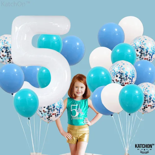 Vista 1037 de KatchOn Globo negro del número 1 de 40 pulgadas, globo de feliz cumpleaños Large Mylar Number One Balloon for 1st Birthday Decorations, Foil