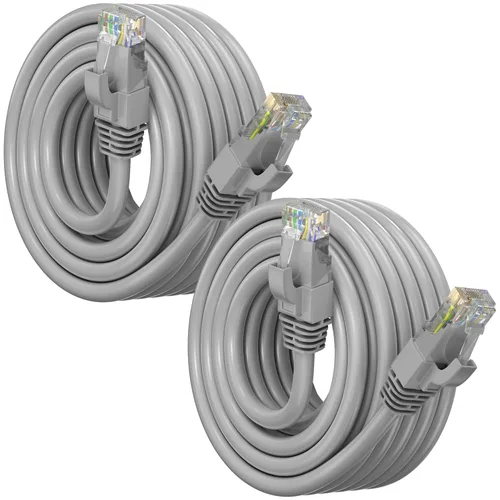 Vista 24 de Maximm Cable Ethernet Cat6, color negro (paquete de 2), cable UTP de 10 Gbps 550 MHz