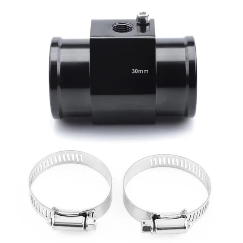 Vista 13 de Adaptador de abrazadera para sensor de temperatura de agua de aluminio, tubo de unión de temperatura de agua, medidor de temperatura, abrazaderas