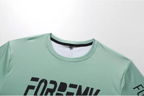 Vista 3 de FORBEMK Camisas de ciclismo para hombre, manga larga, secado rápido y absorbe la humedad, para correr, senderismo, ciclismo, camisetas de manga larga