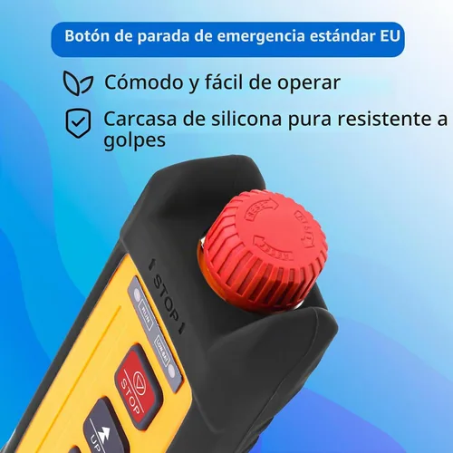 Vista 6 de Mini grúa de elevación Control remoto inalámbrico Industrial 2 canal botón controlador de radio para transmisor de grúa aérea