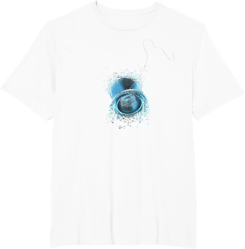 Vista 9 de Shattered Yo Yo - Camiseta de diseño azul impresionante, Negro, S