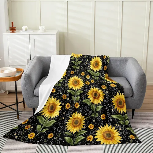 Vista 14 de Erosebridal Highland - Manta de vaca de 40 x 50 pulgadas, diseño de rosas para niños, niñas, niños, adolescentes, adultos, animales salvajes