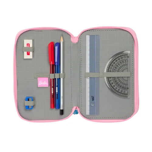 Vista 7 de Estuche Escolar con Accesorios Barbie Painterly Rosa Azul cielo 12,5 x 19,5 x 5,5 cm 37 Piezas