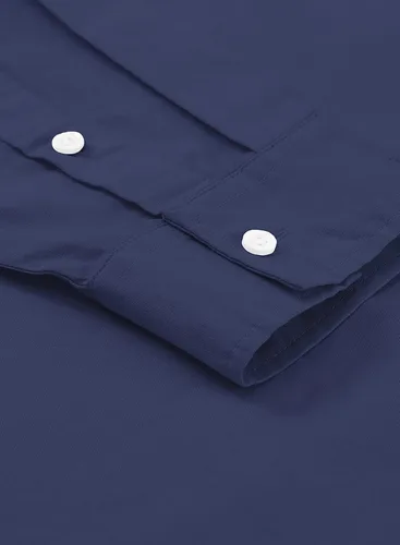 Vista 8 de JMIERR Camisa de vestir de manga larga con botones y lino de algodón para hombre
