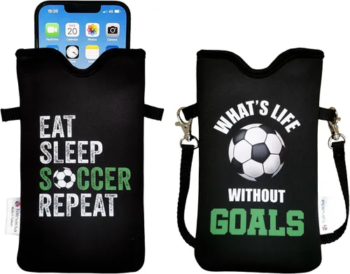 Vista 50 de Tainada Funda Estuche Bolsa de Neopreno para Teléfono para Hombres y Mujeres con Correa Cruzada/Cordón para el Cuello para iPhone 17/16/15 Pro Max