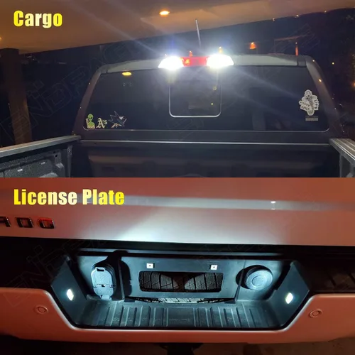 Vista 5 de Kit de 9 luces LED blancas para interiores Chevrolet Colorado/GMC Canyon 2004 2005 2006 2007 2008 2009 2010 2011 2012 paquete de iluminación LED +