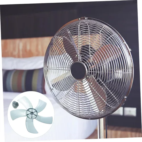 Vista 8 de LIFKOME 1 juego de hojas de repuesto de ventilador de plástico con cubierta de tuerca para ventilador de pie universal, 11 pulgadas, 5 hojas
