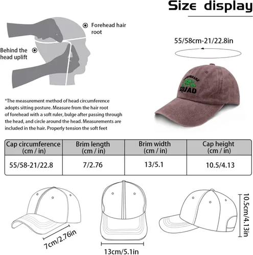 Vista 3 de Mens Hat Ash-Wednesday Low Profile Hats for Men Hats Light Weight shenaniganss Squad Sun Visor Hat