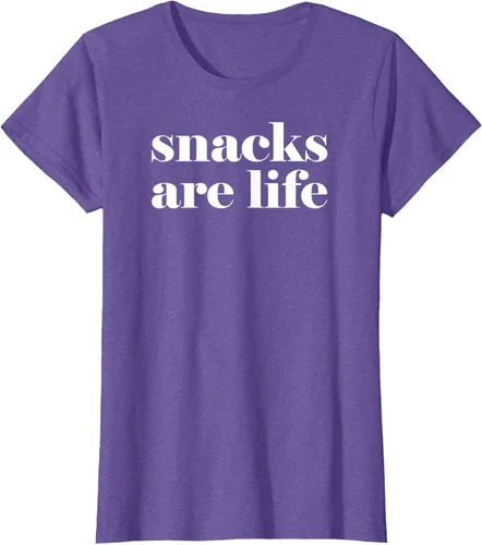 Vista 19 de Snacks Are Life - Camiseta divertida para amantes de los aperitivos, Negro