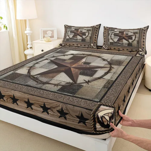 Vista 26 de Bonita sábana bajera ajustable para niños, tamaño individual, juego de ropa de cama rústica de pollo, decoración de dormitorio para niños y adultos