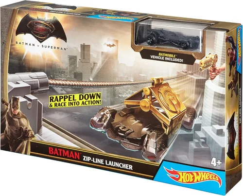 Vista 8 de Hot Wheels Batman v Superman Batman Zipline Launcher Trackset