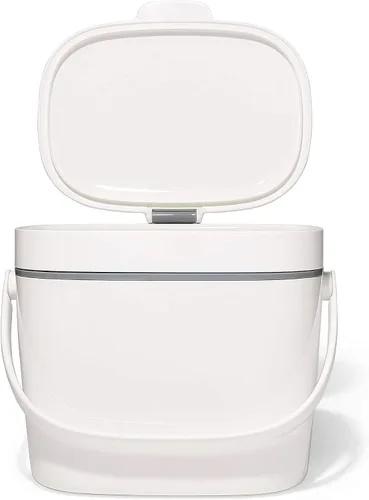 Vista 14 de OXO Good Grips - Contenedor de compost fácil de limpiar, color blanco, 1,75 galones (6,62 L)