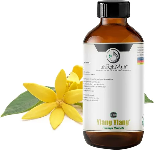 Vista 8 de Aceite esencial orgánico Ylang Ylang completo – Aceite esencial certificado por USDA Aceite esencial 100% puro y natural para el cuidado