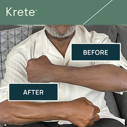 Vista 4 de KRETE Suero hidratante facial y corporal para hombres de la cabeza a los pies - Hidrata, suaviza, hidrata y protege tu piel en 30 segundos, sin