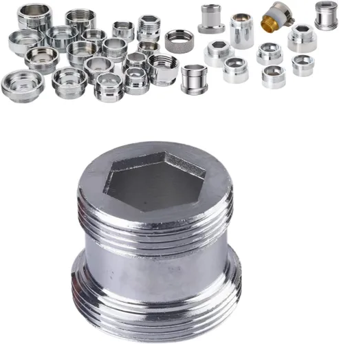 Vista 4 de Adaptador de grifo, accesorio de manguera de fregadero para grifo, grifo de extensión adecuado para conectar fregadero, cocina, baño, grifo