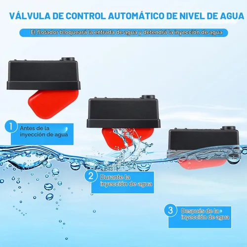 Vista 3 de Threlaco - Válvula de flotación (1 unidad), control automático de nivel de agua, plástico