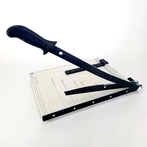 Vista 7 de Cortador de papel estilo guillotina 21" longitud de corte x 16" pulgadas de metal Base Trimmer