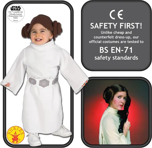 Vista 2 de Rubie's Disfraz de Star Wars Princess Leia Mameluco