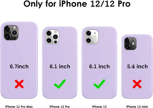 Vista 6 de DTTO Funda compatible con iPhone 12/12 Pro, a prueba de golpes, de silicona [serie Romance] [protección mejorada de cámara y pantalla] con cojín
