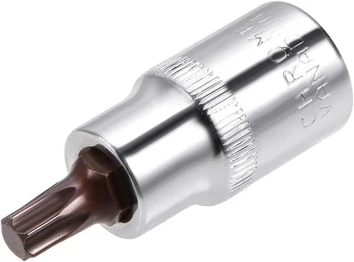 Vista 13 de uxcell Longitud del acero 180.4 ft m del zócalo S2 de la broca Torx de la impulsión de 1/2 pulgada T25