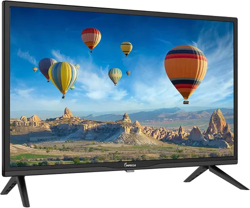 Vista 4 de Impecca Monitor de TV LED HD de 24 pulgadas TL2400H Energy Star Slim Design 720p, altavoces integrados con múltiples entradas HDMI, puertos USB