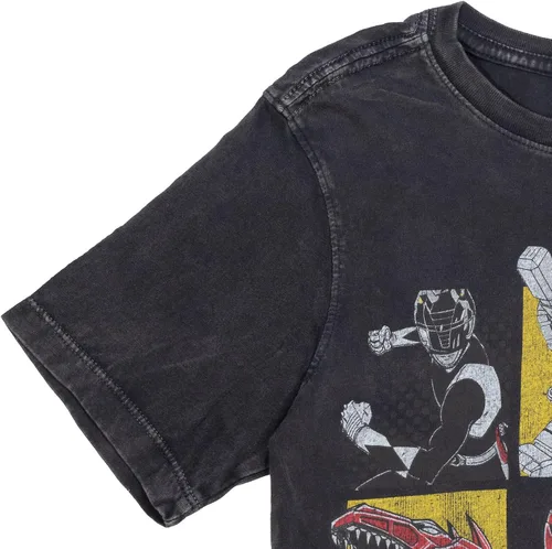 Vista 8 de Power Rangers Pink Ranger - Paquete de 2 camisetas para niños pequeños y grandes, Dorado, metálico, plateado