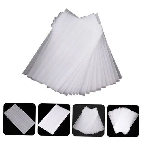 Vista 8 de FRCOLOR Kit de 150 hojas de tinte para el cabello con resaltador de algodón perla, cepillo, cuenco, tiras de papel de aluminio, balayage blanco