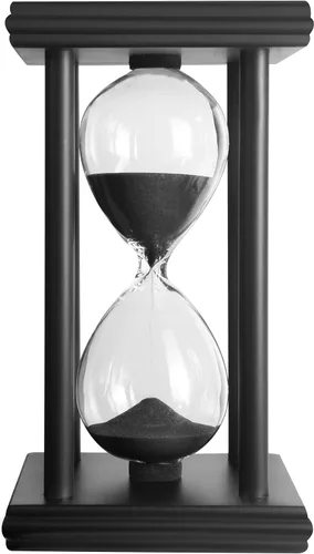 Vista 3 de hourglas - Temporizador de arena de 30/60 minutos, decoración de escritorio, reloj de arena, ampulheta