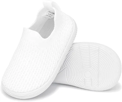 Vista 2 de Zapatos de bebé para niño y niña, zapatos para caminar sin cordones para bebés, zapatos para primeros pasos, 6, 9, 12, 15, 18, 24 meses