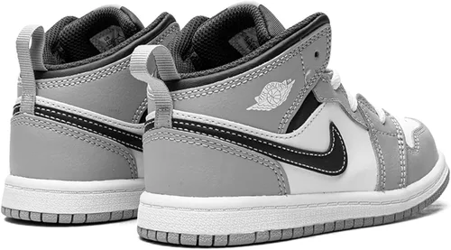 Vista 2 de Toddler's Jordan 1 Mid Lt Smoke GreyWhite-Anthracite (640735 078)