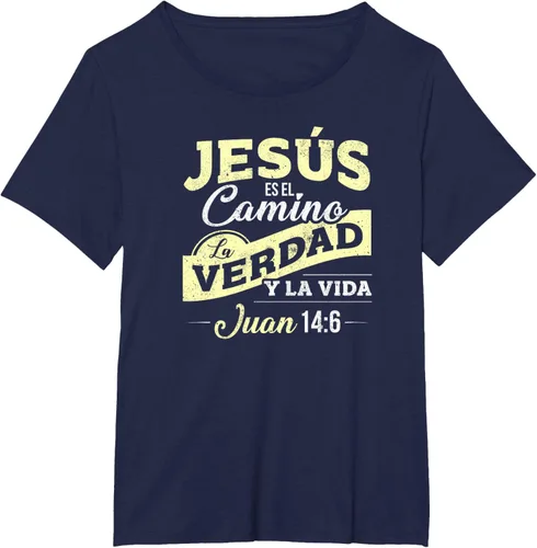 Vista 16 de Camisas de la Biblia de Jesus para los Cristianos Camiseta Española Negro