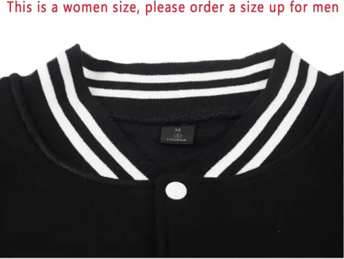 Vista 2 de babyhealthy - Chaqueta de béisbol universitaria para mujer, informal, ligera, rompevientos, estilo aviador y estilo letterman