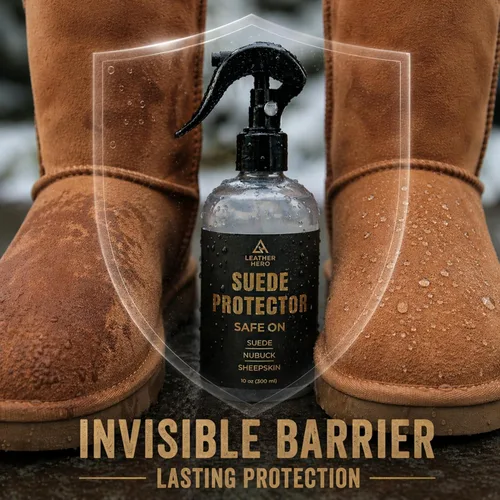 Vista 2 de Protector de gamuza compatible con botas Ugg (10 onzas) – Spray impermeabilizante para botas de gamuza, zapatos, chaquetas, accesorios – Spray