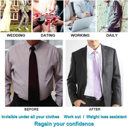Vista 5 de Camiseta sin mangas de compresión para hombre, adelgazante, chaleco para abdominales
