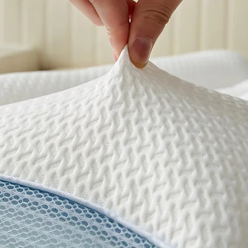 Vista 6 de Almohada cómoda de apoyo cervical para mejorar el sueño, almohada cervical mejorada 2025 mejorada para mejorar el sueño cervical para dormir Azul